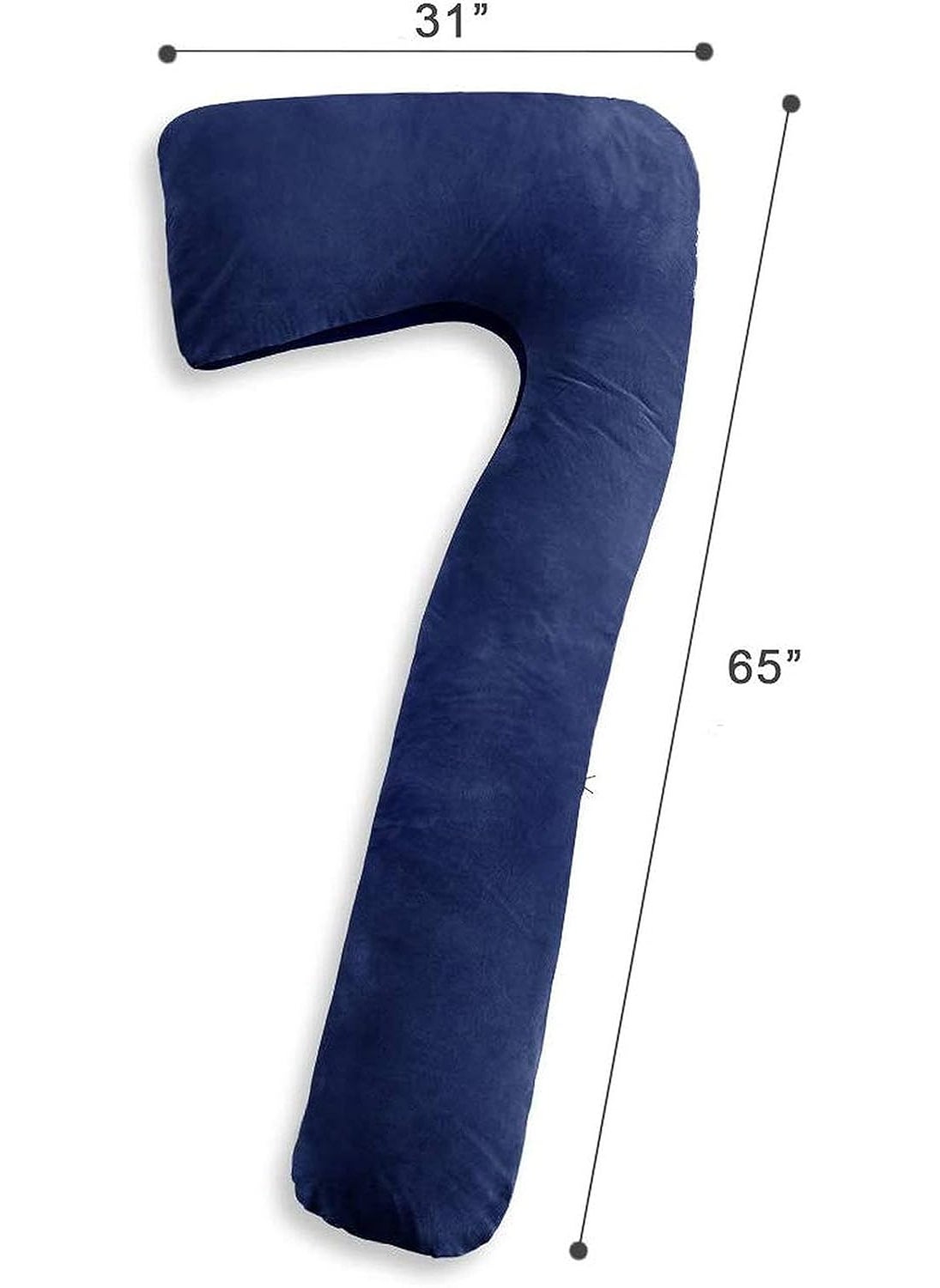 Texlux Full Body Pregnancy Pillow L Shaped Maternity Pillow for Pregnant Women and Back Pain Great for AnyoneDark Blue