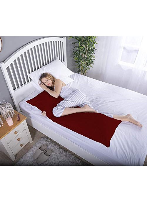 Daddy Cool Ultra Soft Body Support Body PillowPregnancy Pillow for Pregnant WomenMaternity Pillow Side Sleeping Pillow 20 x 54 Inch Pack of 1 Maroon