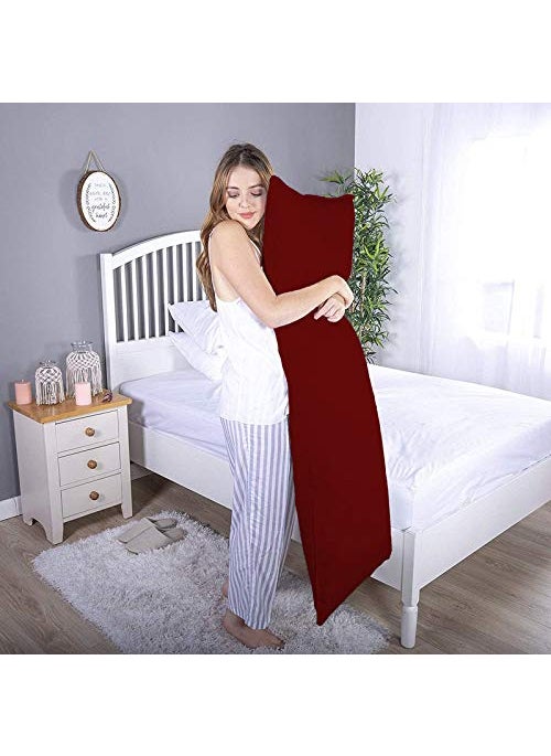 Daddy Cool Ultra Soft Body Support Body PillowPregnancy Pillow for Pregnant WomenMaternity Pillow Side Sleeping Pillow 20 x 54 Inch Pack of 1 Maroon