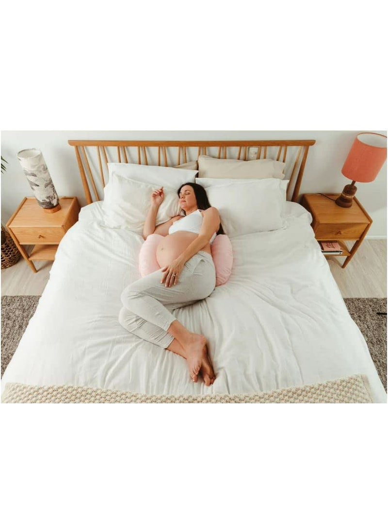 Deevine Craft Ultra Soft Butterfly Shaped Pillow Body PillowMaternity Pillow Butterfly Maternity Pillow White
