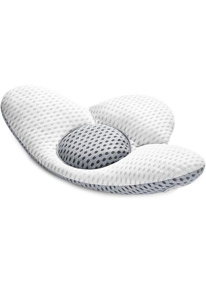 SEVIA Sleeping Pillow Nest 3D Mousse Lumbar Support Cushion for Pregnancy Pain Relief Heating with Mesh Cover Pregnancy Maternity Pillow