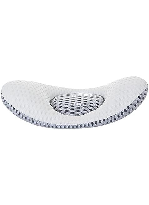 Ontrip Oval Shape Lumbar Support Pillow for Sleeping Pregnancy Pillow 3D Air Mesh Back Pillow for Bed Adjustable Height Lumbar Pillow for Lower Back Pain Relief