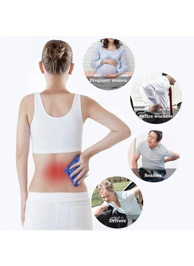 Ontrip Oval Shape Lumbar Support Pillow for Sleeping Pregnancy Pillow 3D Air Mesh Back Pillow for Bed Adjustable Height Lumbar Pillow for Lower Back Pain Relief