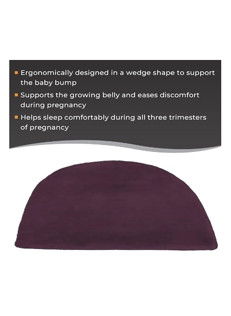 Best Buy box Pregnancy Pillow for Pregnant Women Memory Foam Maternity Pillow Wedge for Supporting Belly Back During Pregnancy Provides SoftSupport to The Baby Bump Brown