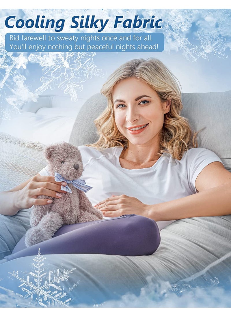 Kwality Dreams Full Body Pregnancy Pillow Comfortable U Shape Maternity Pillow Gift for Pregnant Sleeping 6 Months Warranty Removable and Washable Cotton Cover with Zipper 150 cm Darkgrey