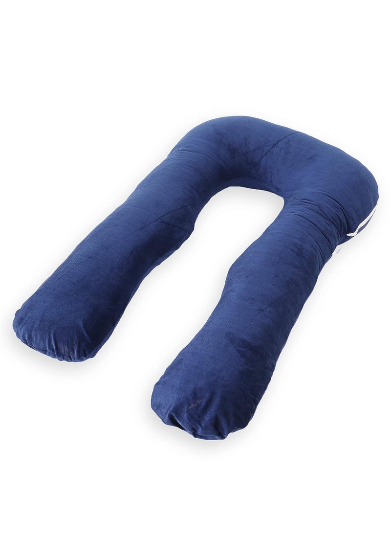 WildMint Ultra Soft Pregnancy Pillow U Shaped Body Pillow Pregnant Pillows for Sleeping Full Body Pillow Baby Nursing Cushion Maternity Pillow with Velvet Zippered Cover
