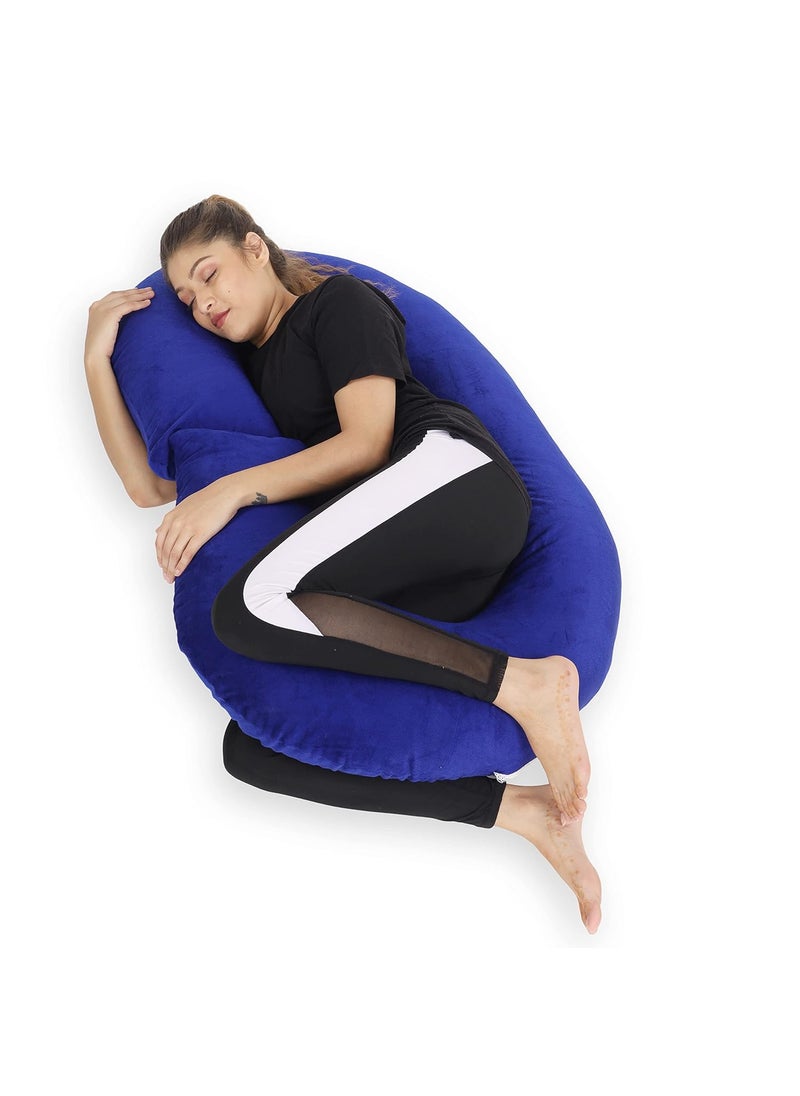 WildMint Ultra Soft Pregnancy Pillow C Shaped Body Pillow Pregnant Pillows for Sleeping Full Body Pillow Baby Nursing Cushion Maternity Pillow with Velvet Zippered Cover