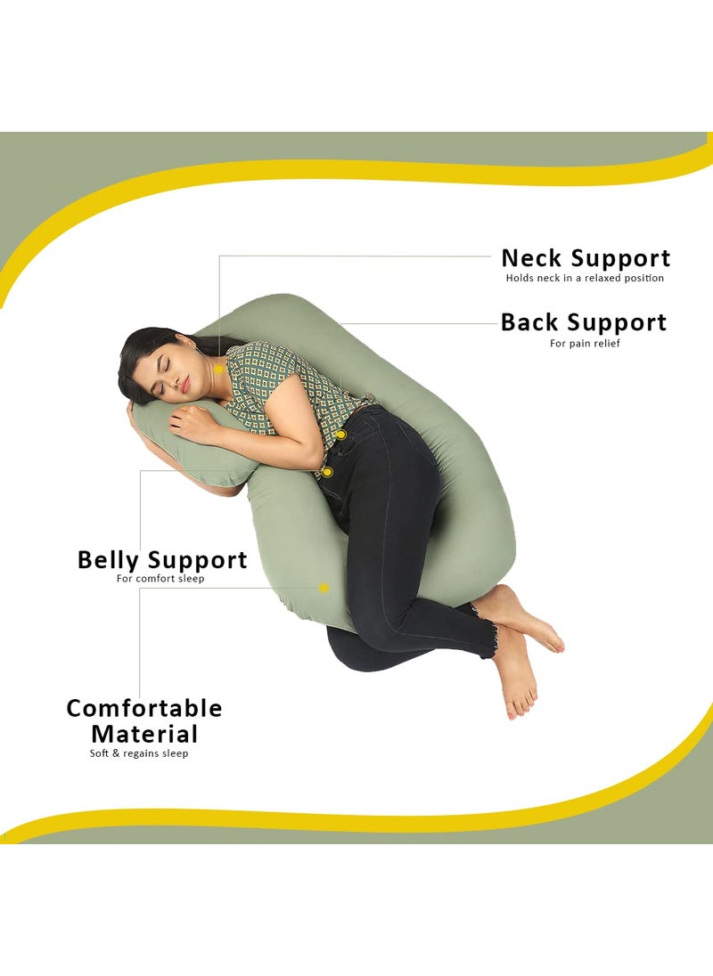 Baby Toes Soft Comfortable C Shaped Pregnancy Pillows for Sleeping 6 Month Warranty Full Body Pregnancy Pillows for Pregnant Women with Washable 100 Cotton Cover Baby Nursing Maternity Pillow