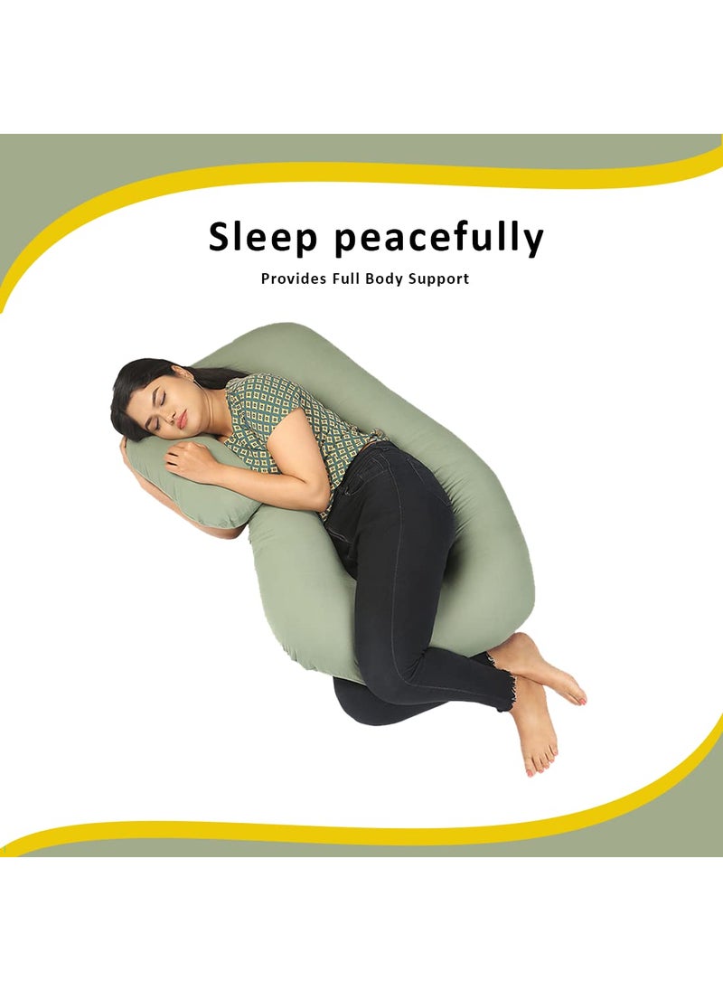 Baby Toes Soft Comfortable C Shaped Pregnancy Pillows for Sleeping 6 Month Warranty Full Body Pregnancy Pillows for Pregnant Women with Washable 100 Cotton Cover Baby Nursing Maternity Pillow