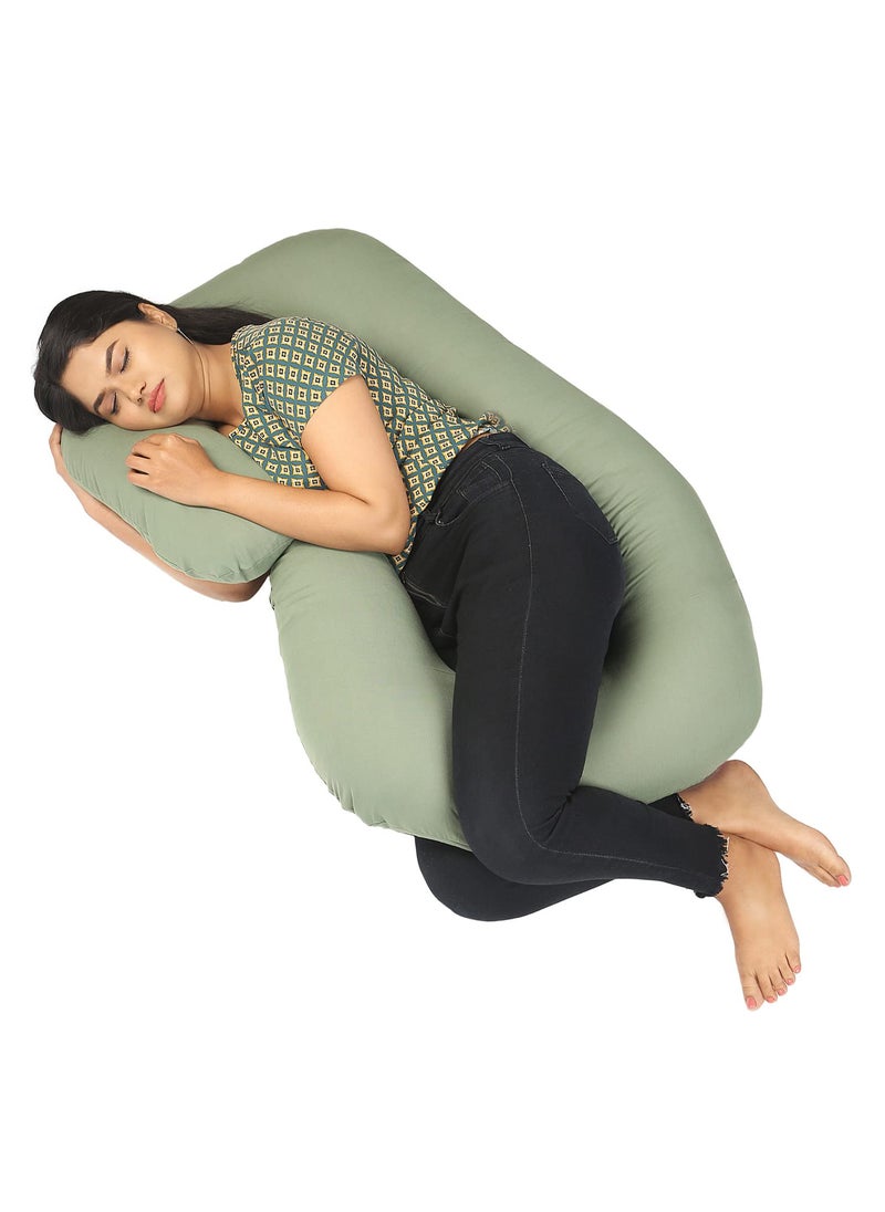 Baby Toes Soft Comfortable C Shaped Pregnancy Pillows for Sleeping 6 Month Warranty Full Body Pregnancy Pillows for Pregnant Women with Washable 100 Cotton Cover Baby Nursing Maternity Pillow