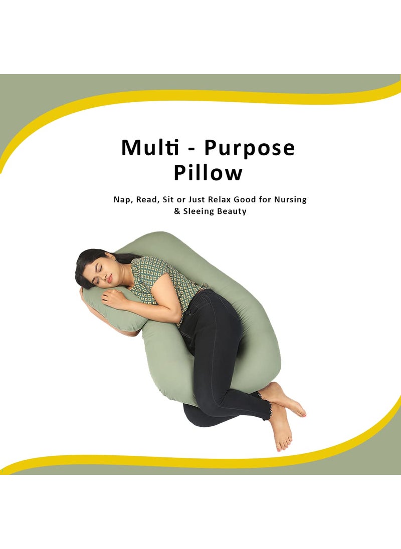Baby Toes Soft Comfortable C Shaped Pregnancy Pillows for Sleeping 6 Month Warranty Full Body Pregnancy Pillows for Pregnant Women with Washable 100 Cotton Cover Baby Nursing Maternity Pillow