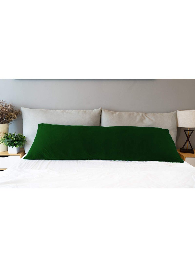 Moms Moon Ultra Soft Full Body Support PillowRest PillowMaternity PillowPregnancy PillowSide Sleeping Pillow with 100 Cotton Removable Cover Size 54 x 20 Inch Pack of 1 Dark Green