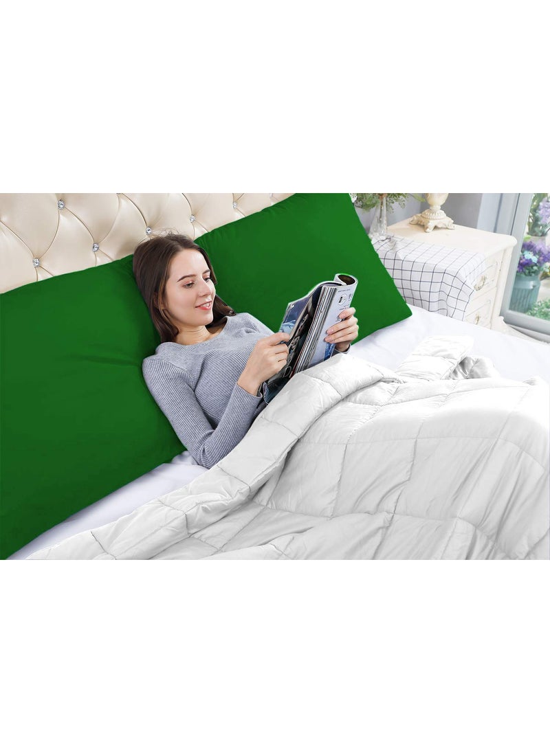 Moms Moon Ultra Soft Full Body Support PillowRest PillowMaternity PillowPregnancy PillowSide Sleeping Pillow with 100 Cotton Removable Cover Size 54 x 20 Inch Pack of 1 Dark Green
