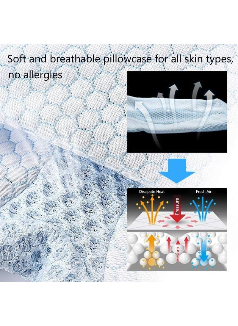 Benzola Cervical Contour Ergonomic Memory Foam Pillow for Sleeping Orthopaedic Neck Pain Support Back Stomach Side Sleepers White