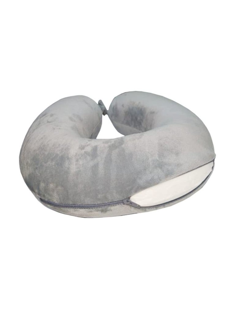 Viaggi Grey Memory Foam travel neck pillow