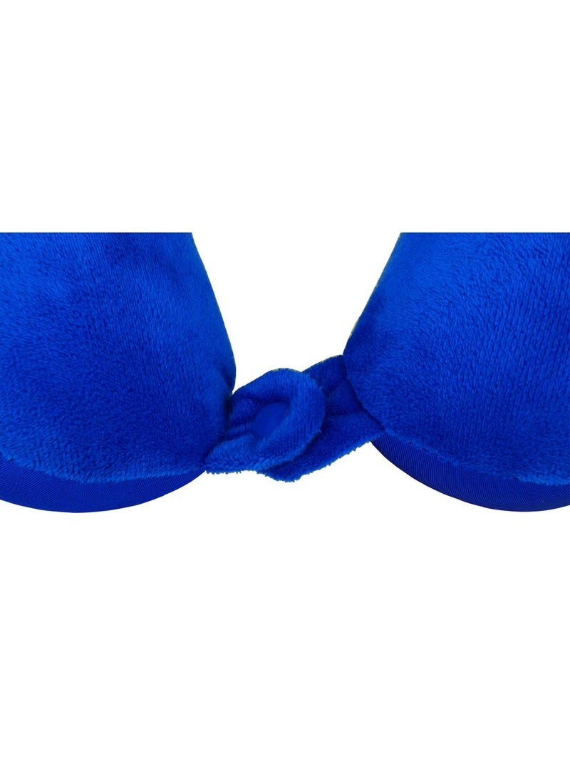 Viaggi Royal Blue Microbeads Travel Neck Pillow PMB007C