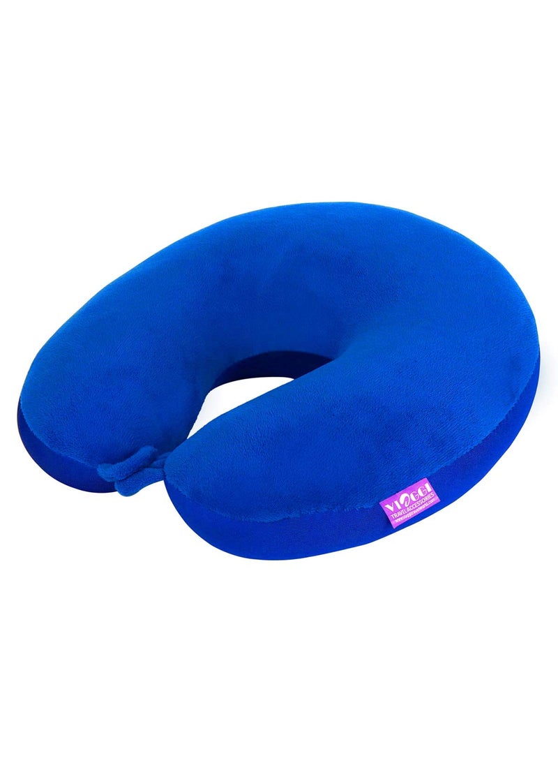 Viaggi Royal Blue Microbeads Travel Neck Pillow PMB007C
