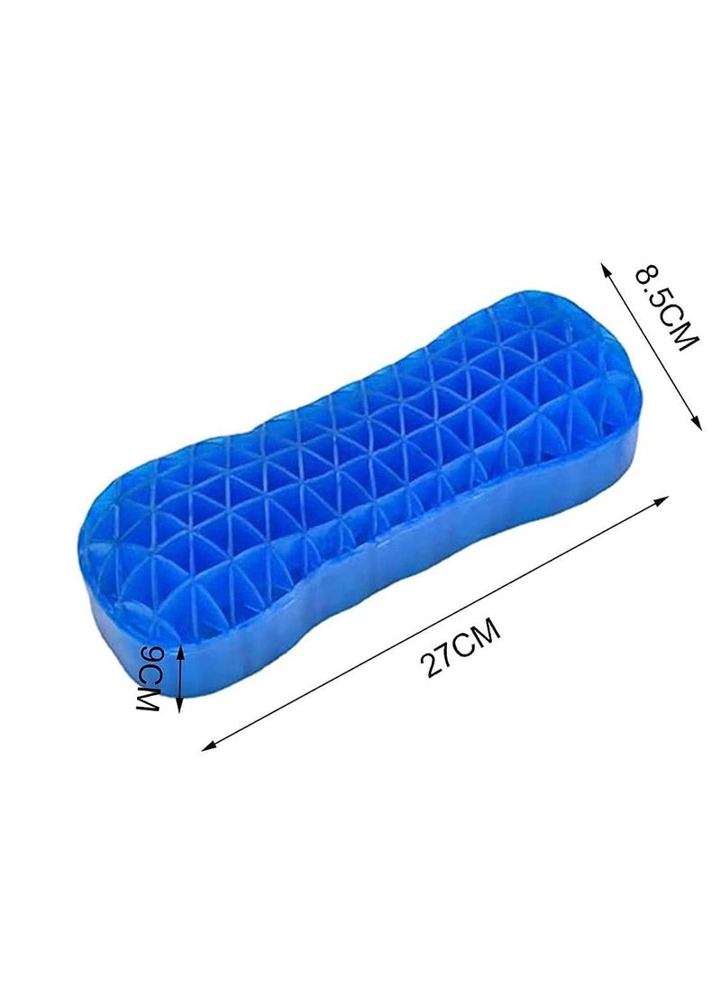 SEVIA Gel Pillow TPE Silicone Cooling Pad Honeycomb Breathable Cervical Pillow Honeycomb Breathable Pillow Pain Reduce Stretch Gel Cushion for Neck Waist and Legs Cool Massage for Therapy