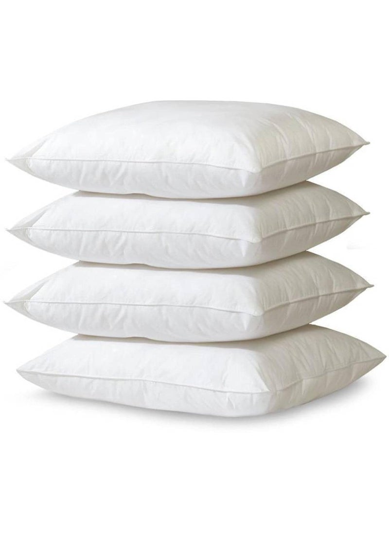BOOMING PILLOW Polyester Fibre Elegant Sleeping Pillow Pack of 4White 42x67