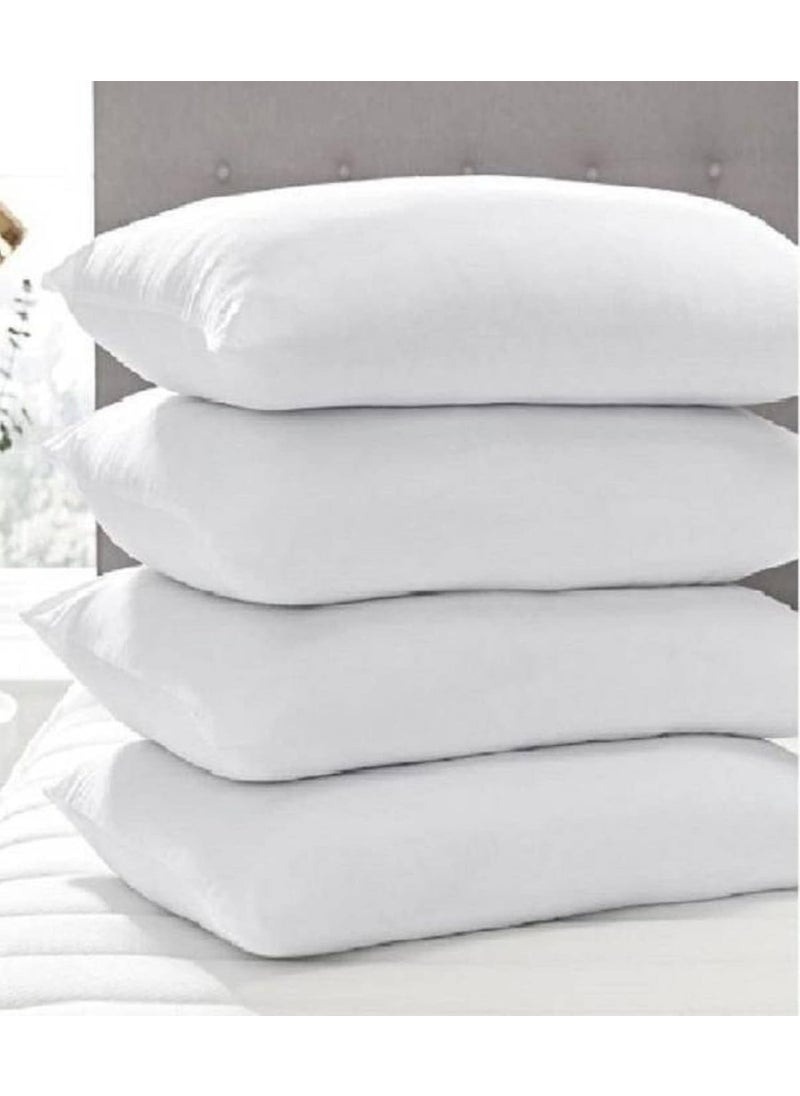 BOOMING PILLOW Polyester Fibre Relief Sleeping Pillow Pack of 4White 46x61