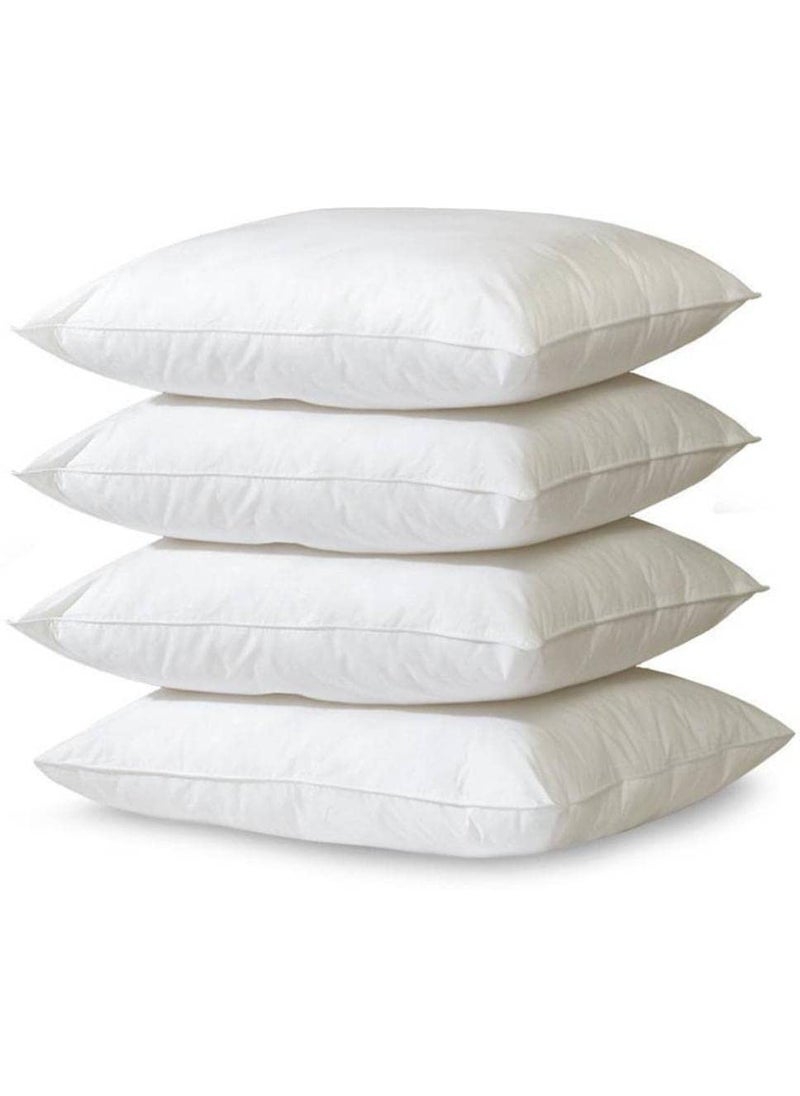 BOOMING PILLOW Polyester Fibre Beautiful Sleeping Pillow Pack of 4White 48x61