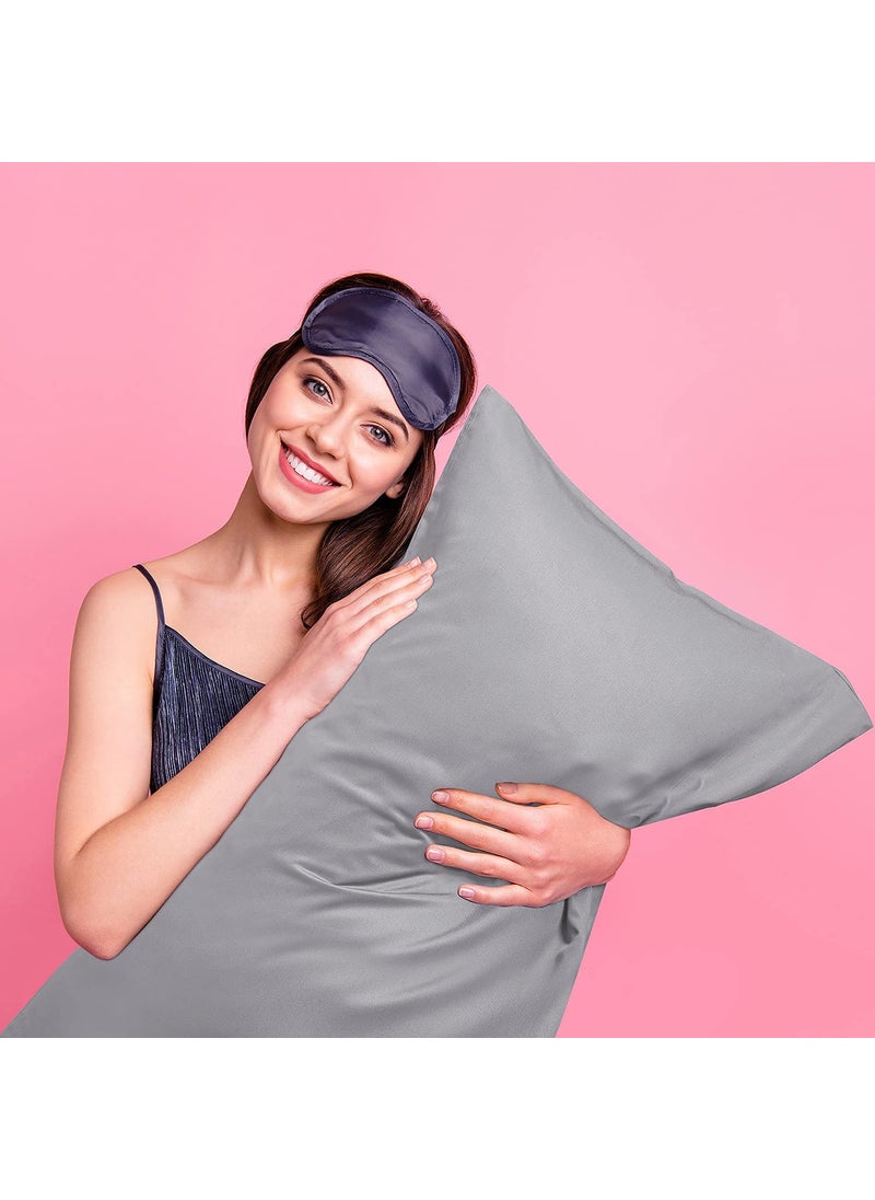 ATOOTFUSION Polyester Soft Pillows Set for Sleeping Ultra Soft Bed Pillow Fluffy Luxurious Grey Pillows Hug Pillows Body Pillow 01 Count Body Pillow 20X54 Inch