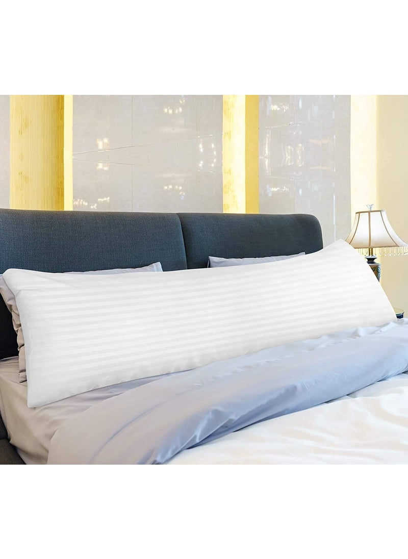 ATOOTFUSION Microfiber Pillows Set Soft Pillows For Sleeping Ultra Soft Bed Pillow Fluffy Luxurious White Pillows Hug Pillows Body Pillow Pack of 01 Body Pillow 20X54 Inch