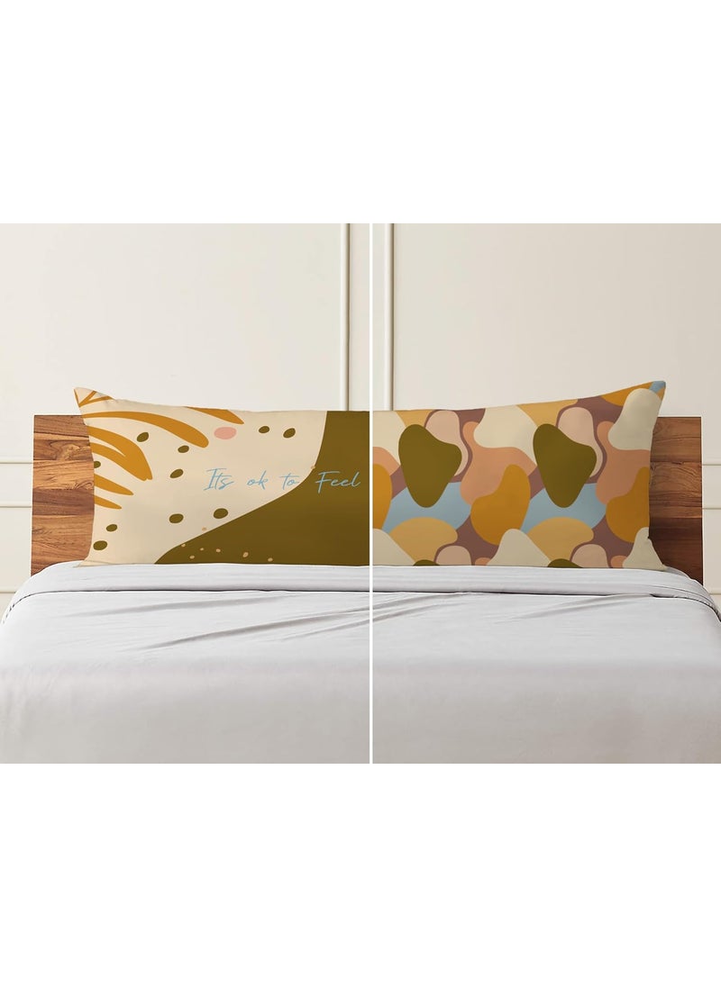 THE WOOD WHITE Microfiber Luxury Full Body Pillow with Removable Cover 18 x 54 Inch White Cuddle Pillow Olive Beach