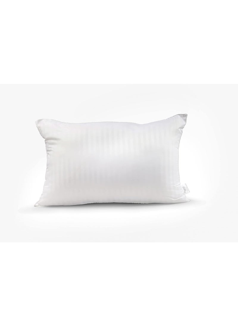Ultra Virgin CONJUGATED Fiber 2 Bed Pillow Queen Size 17inch27inch White and 2 Lilly Pillows Set 16inch24inch White Sattin and Pack of 5 Cushion Free