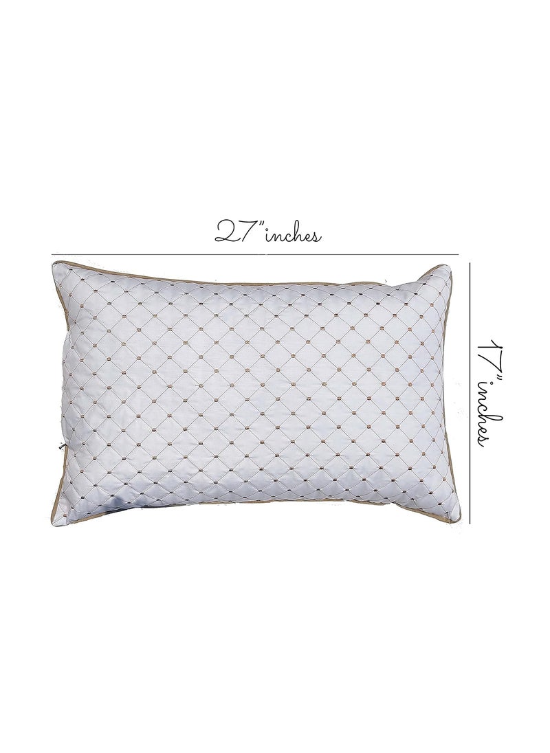 VG MATTRESSOrganic Silk CottonkapokIlavam panju Soft Sleeping Classic Pillows Size 27 X 17 inches Pack of 1 Pillow 1