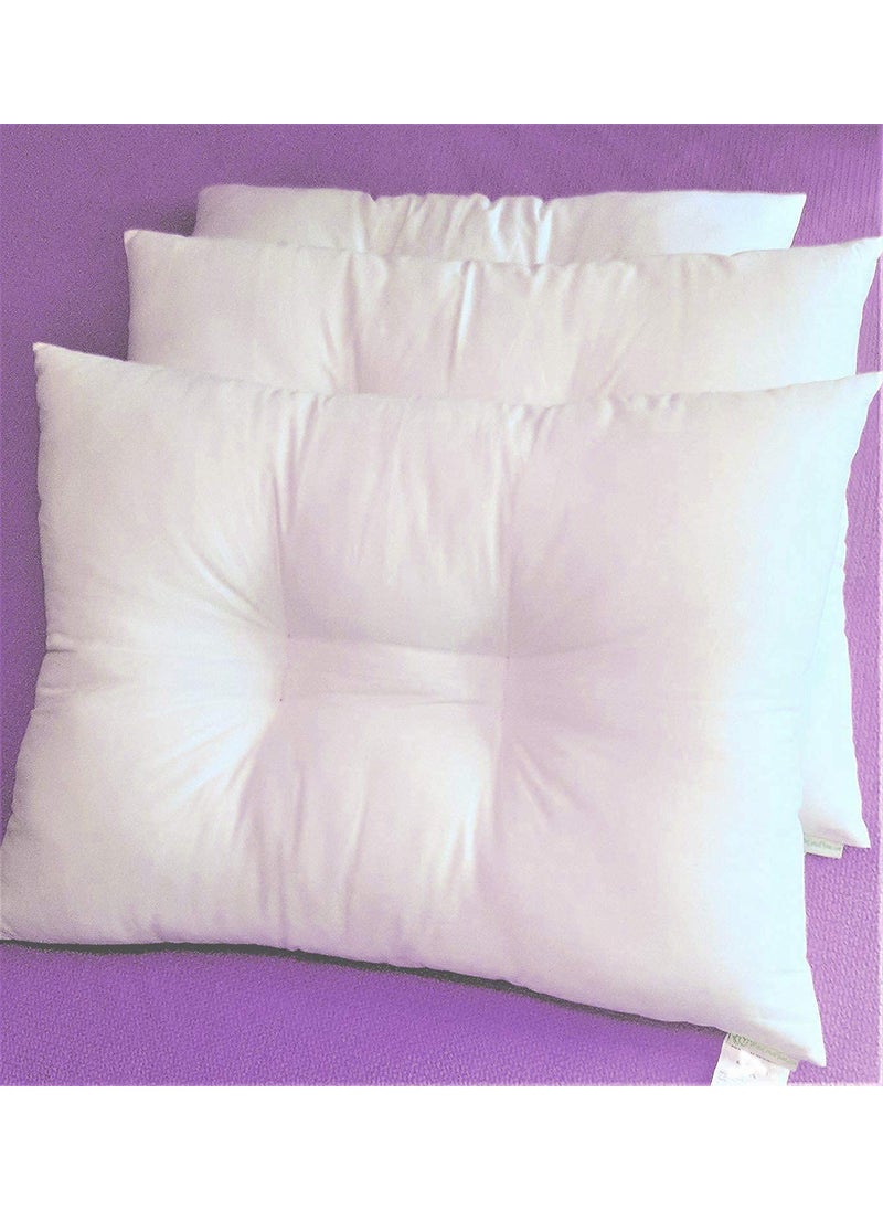 VG MATTRESSOrganic Silk CottonSemalIlavam PanjuKapok Natural Orthopedic Contouring Sleeping Pillow20 X 25 inches Standard Size White Pack of 2 Pillows