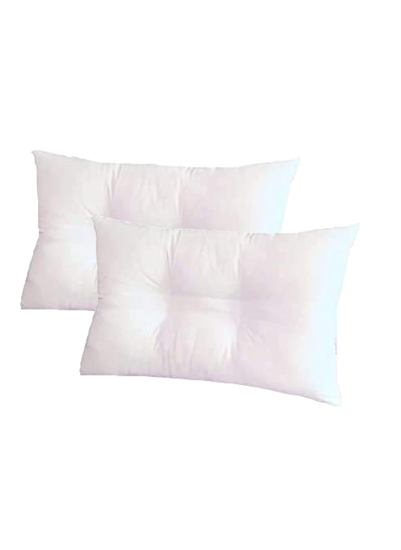 VG MATTRESSOrganic Silk CottonSemalIlavam PanjuKapok Natural Orthopedic Contouring Sleeping Pillow20 X 25 inches Standard Size White Pack of 2 Pillows