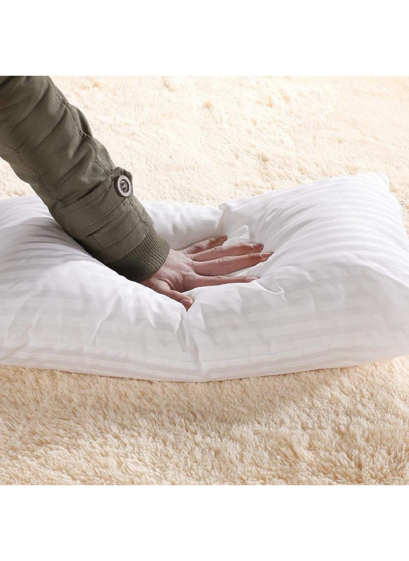HFI UrbanArts Comfort Polyester Fiber Pillows Pack of 5 Pcs 16 x 24 Inches 40 x 60 Cms White