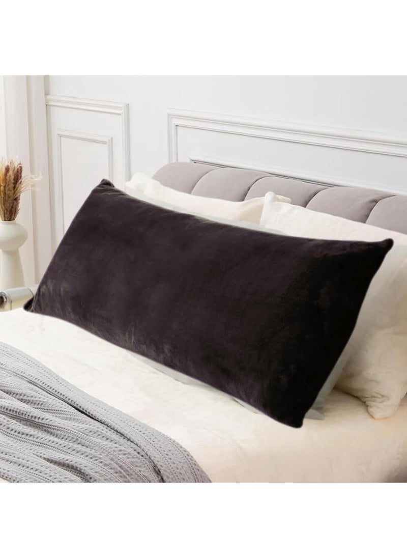 Maatrikaa Full Body Pillow Long Sleeping 54 x 18 Inches Velvet Pillow with Removable Cover for Side Sleeping Hugging Cuddling Relaxing Pregnancy Comfort