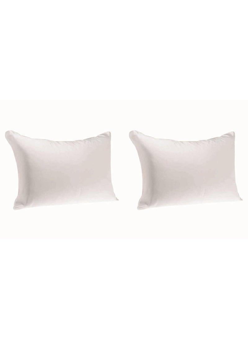 BOOMING PILLOW Polyester Fibre Attractive Sleeping Pillow Pack of 2White 47x61