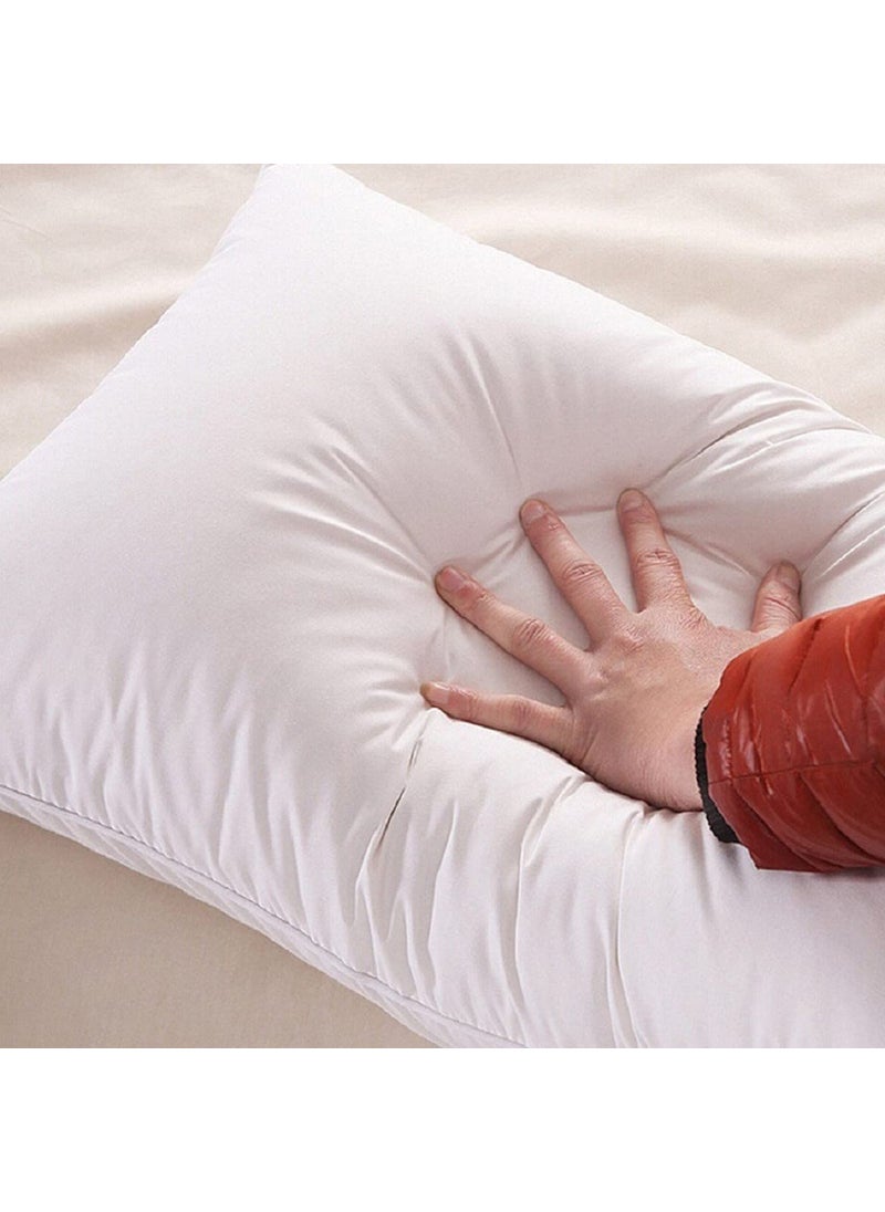 BOOMING PILLOW Polyester Fibre Attractive Sleeping Pillow Pack of 2White 38x61
