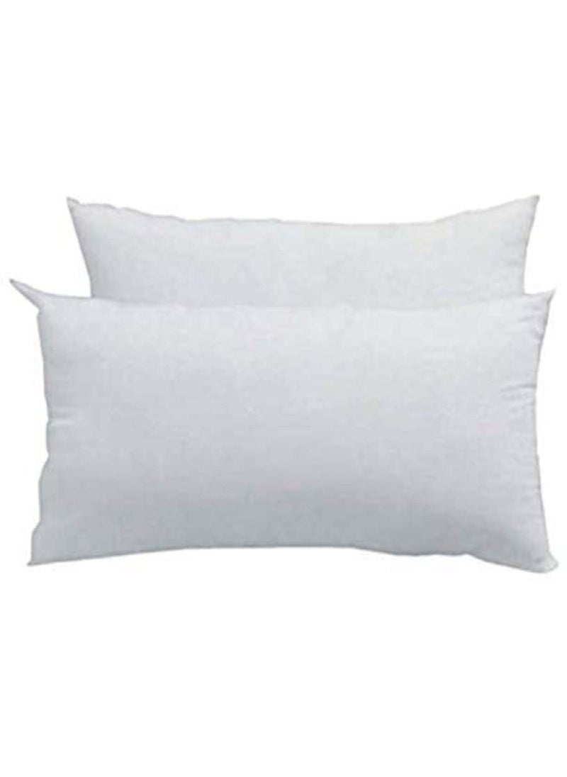 BOOMING PILLOW Polyester Fibre Attractive Sleeping Pillow Pack of 2White 38x61