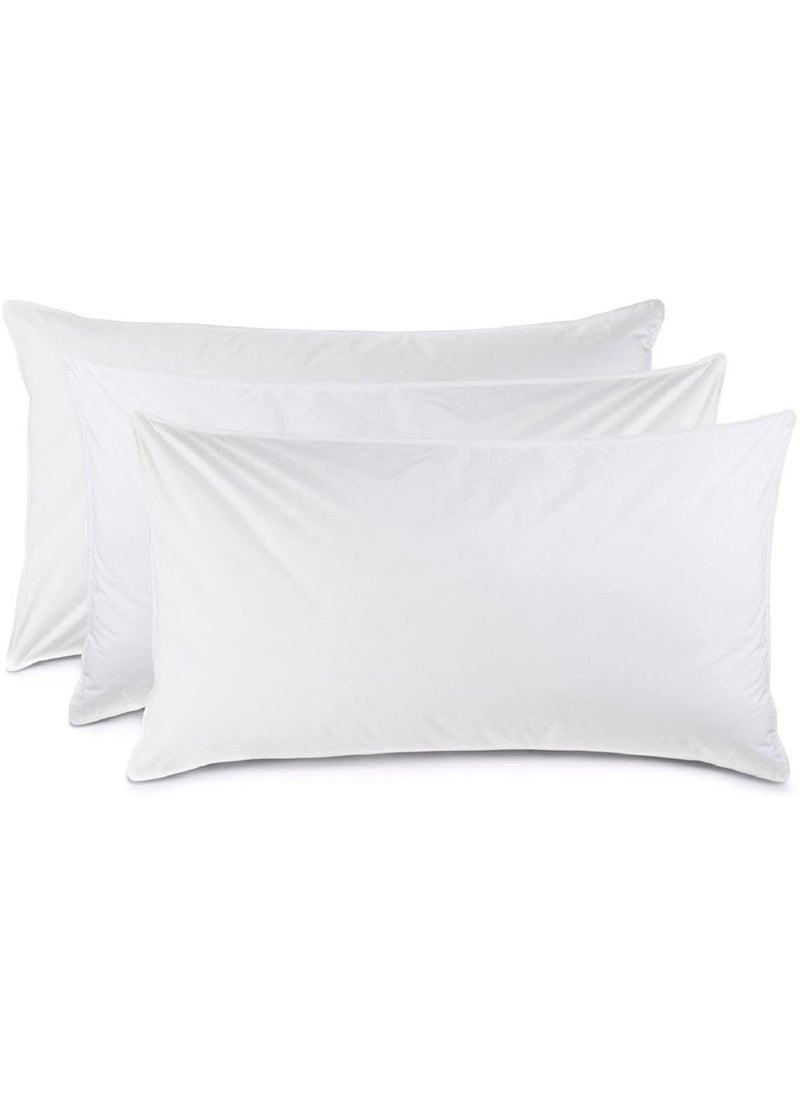 BOOMING PILLOW Polyester Fibre Modern Sleeping Pillow Pack of 2White 47x62