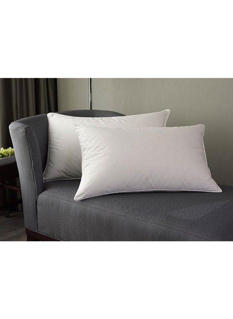 BOOMING PILLOW Polyester Fibre Beautiful Sleeping Pillow Pack of 2White 41x66