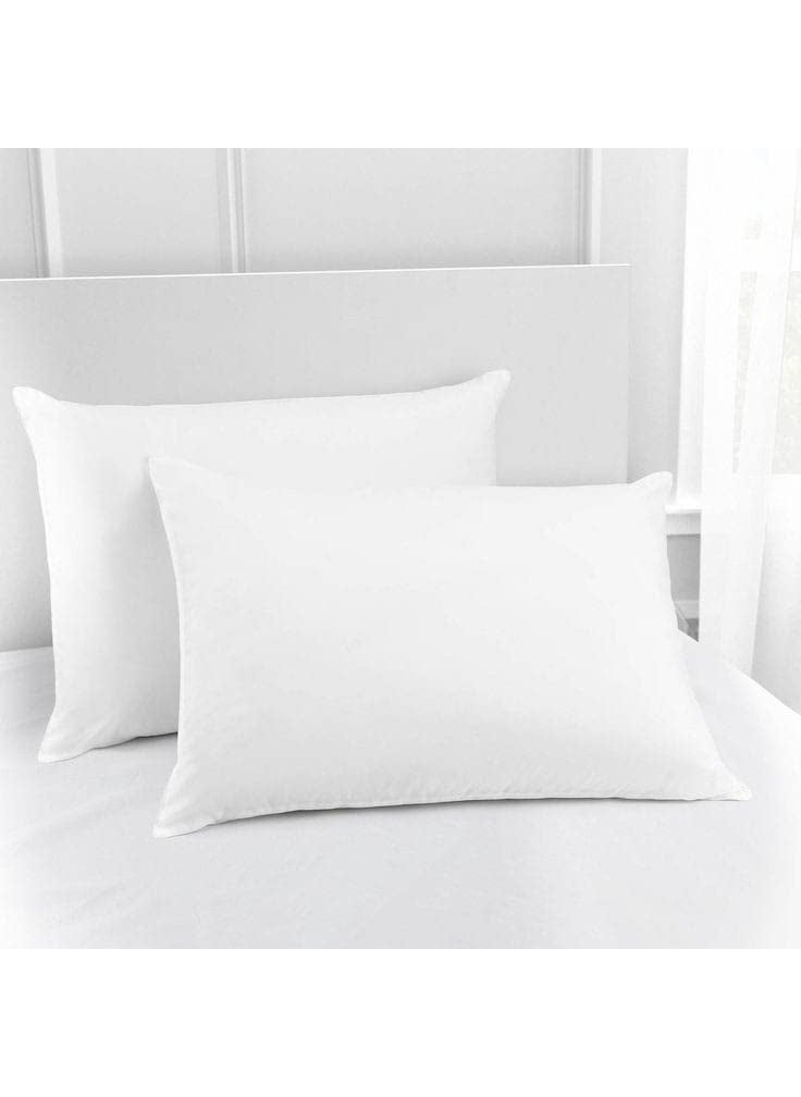 ZAVEZA HOME KART 2 Micro Foam Filled Breathable Comfortable White Big Size Pillow Pack of 2 16 x 26 Inches White