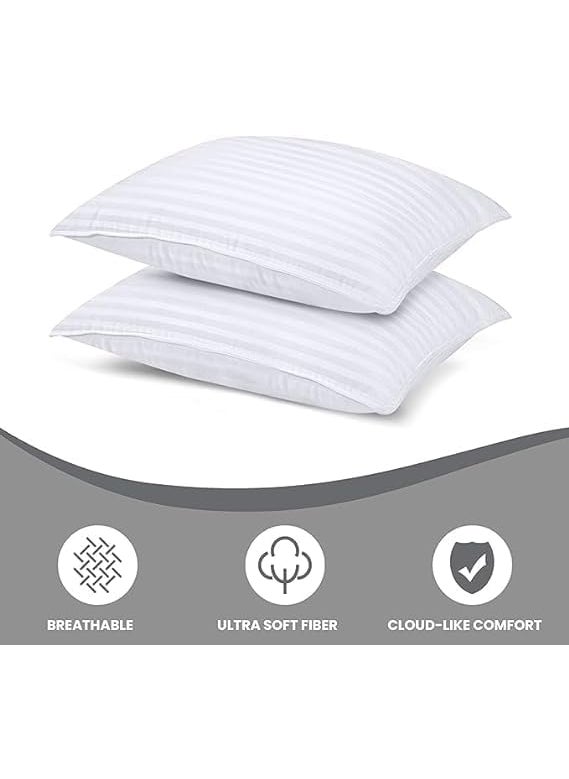 ThisWorx for Bed Pillows Standard Size Down Alternative Bedding Cooling Pillow for Sleeping 16x24 2
