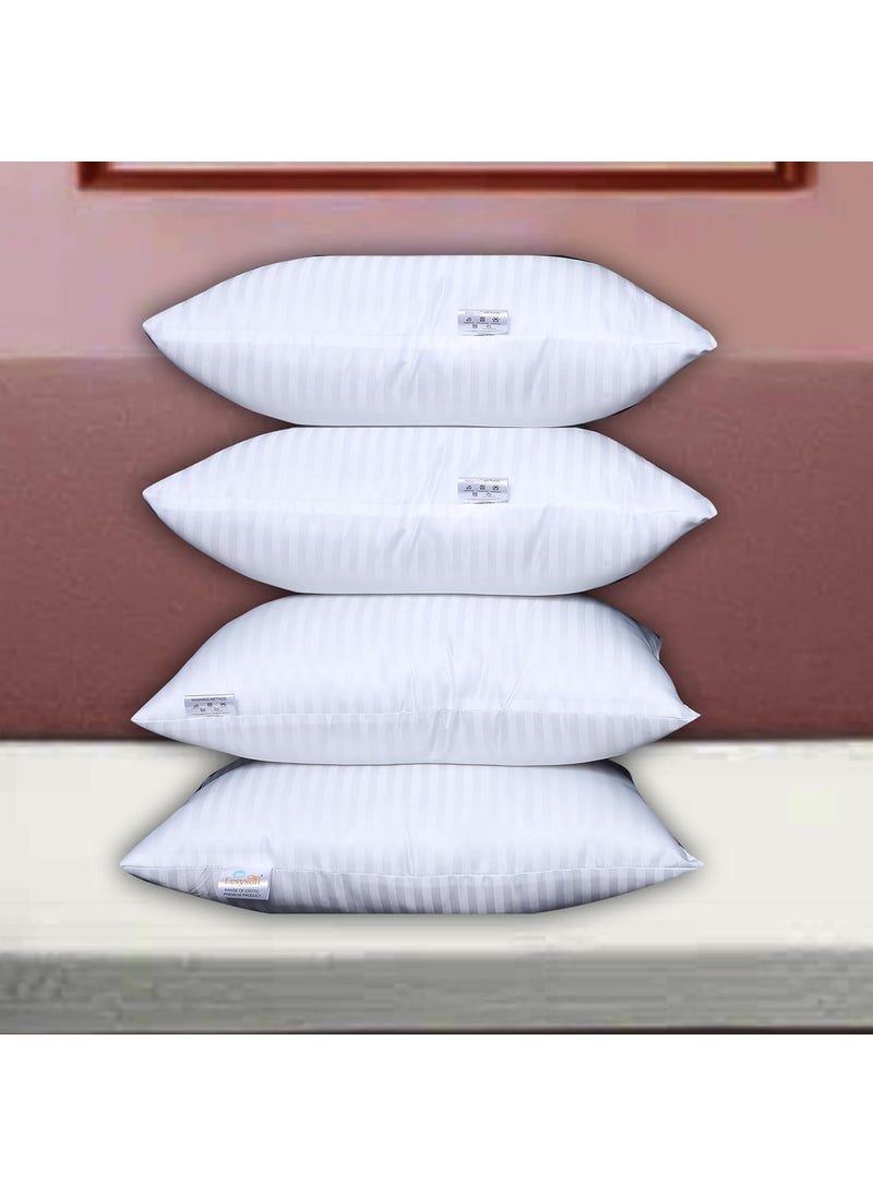 Eesysoft Bedding Bed Pillows for Sleeping Size 16x24 White 2 Pcs Cooling Hotel Quality for Back Stomach or Side Sleepers Pack of 2