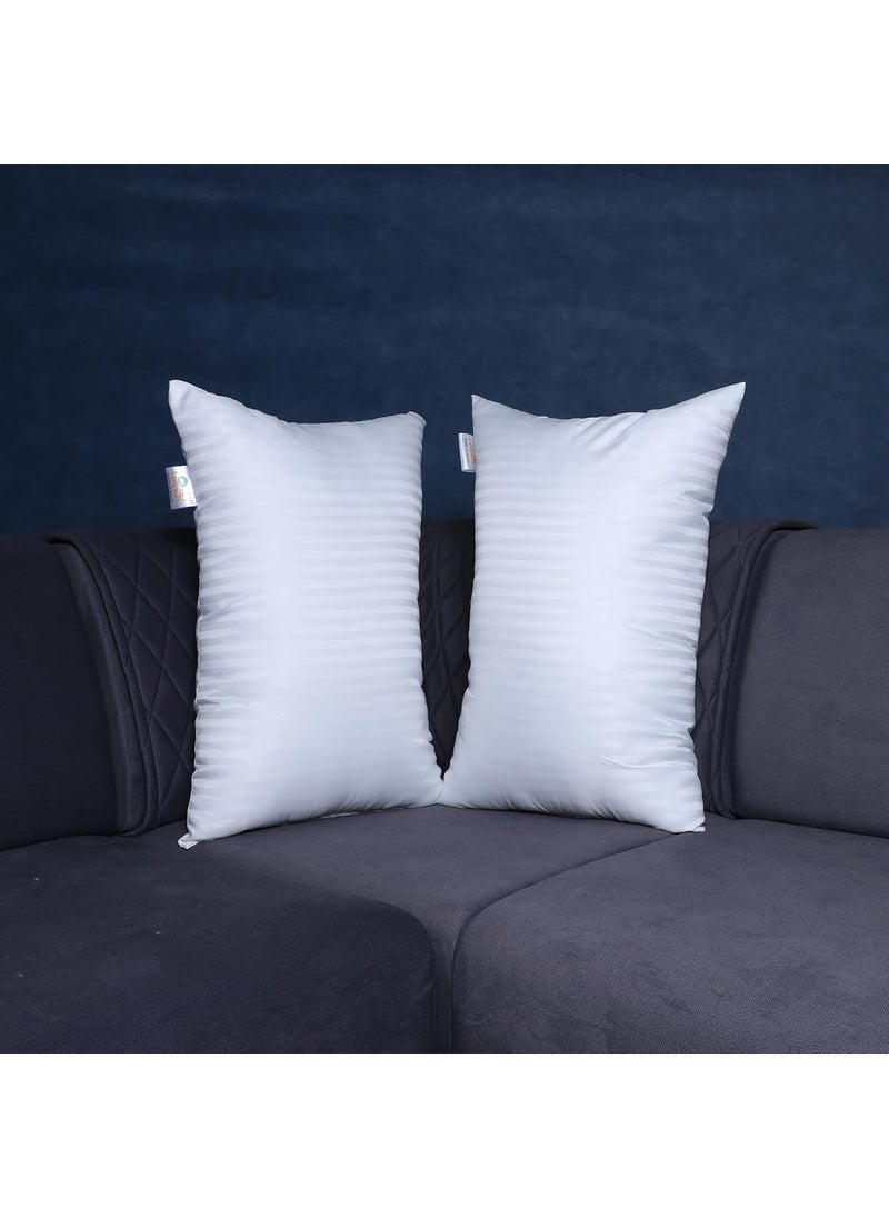 Eesysoft Bedding Bed Pillows for Sleeping Size 16x24 White 2 Pcs Cooling Hotel Quality for Back Stomach or Side Sleepers Pack of 2