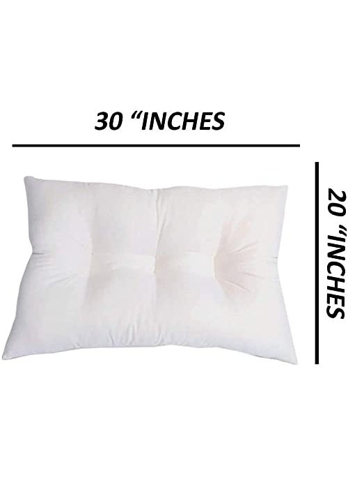 VG MATTRESSOrganic Silk CottonSemalIlavam PanjuKapok Natural Orthopedic Contouring Sleeping Pillow 1 Queen