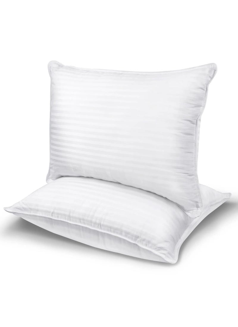 Standard Kapok Pillow for Sleeping Hypoallergenic Down Alternative Pillows Best for Cervical Back and Neck Issues Soft Rui Pillow Color Milky White Size 17X27 inch