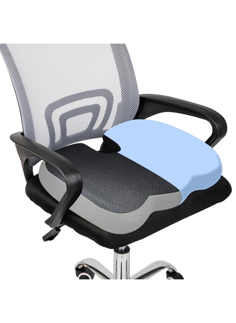 Sleepsia Doctor Recommended Orthopedic Coccyx UShape Seat Cushion Pillow for Tailbone Pain Relief 1 Year Warranty Hip Support Cushion Posture Correction Memory Foam Pillow for Sitting BlackGrey