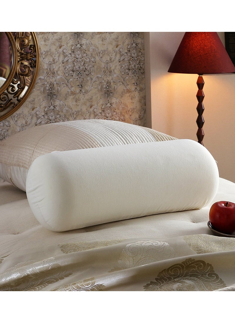 JDX Cotton White Bed Bolster Pillows Set of 5