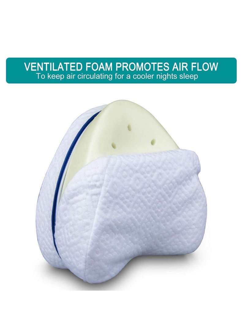 ECOVISTA Sleeping Memory Foam Pillow Cushion Cotton Leg Pillow Back Hip Joint Knee Pain Relief Cushion Leg Pillow and Knee Pillow