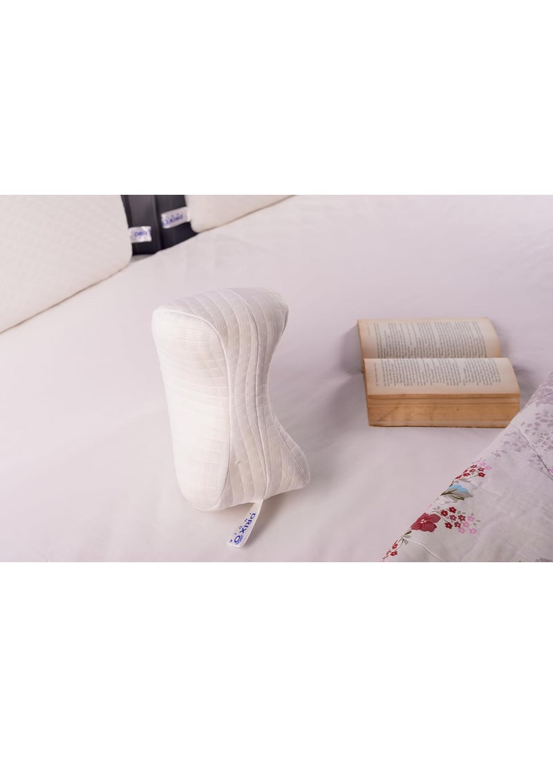 MASHUR FAB Leg Knee Pillow for Sleeping Orthopedic Sciatica Relief Back Pregnancy Hip Knee Pain Memory Foam Wedge Pillow White
