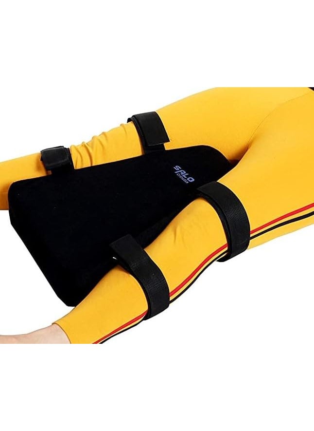 SALO Orthotics Hip Abduction Pillow Wedge Soft Knee Separator with Strap for PostHip Surgery Recovery Sciatica Relief Spine Alignment Adult Size